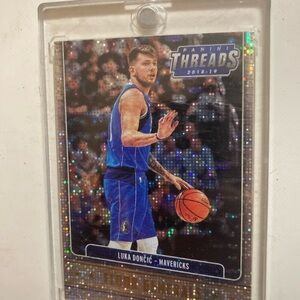 Panini Threads Card - Blue and Silver Holographic